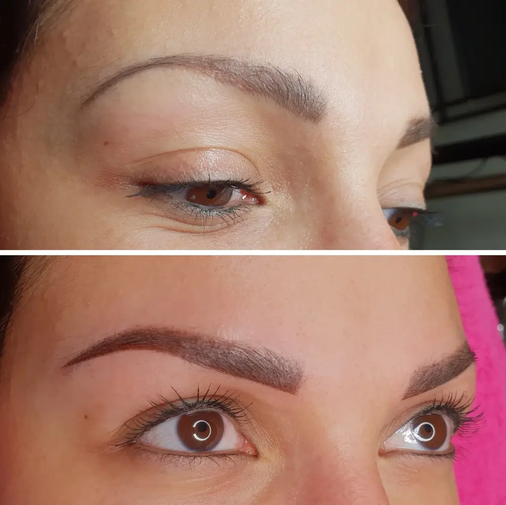 Shading brows met vloeiend verloop